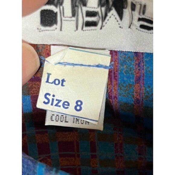 Vintage Retro Striped Dress 8 Blue Rainbow Classic Old Money  Mod Chic Funky 80s - Picture 4 of 11